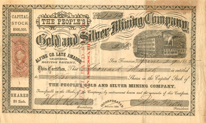 People's Gold and Silver Mining Co.